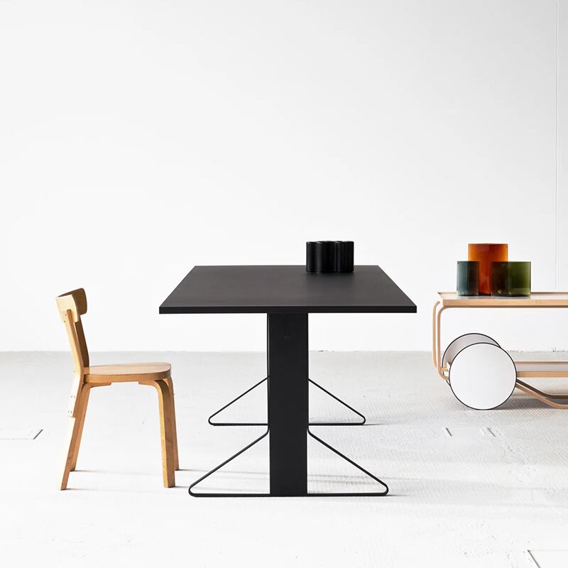 カアリ テーブル REB012（160 x 80）ナチュラル オーク/ブラック