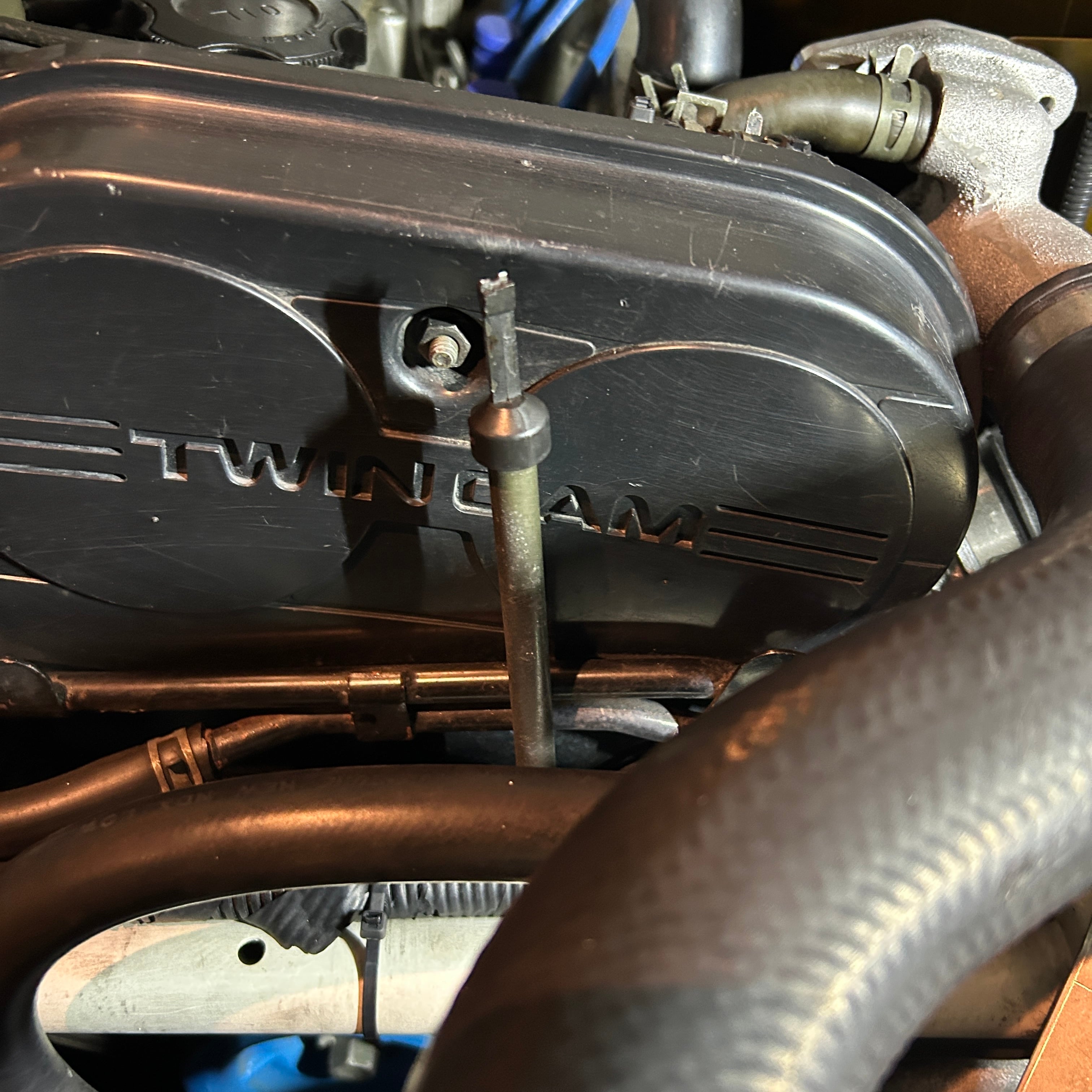 F6Aツインカム用 ビレットオイルレベルゲージノブ | イダテンワークス