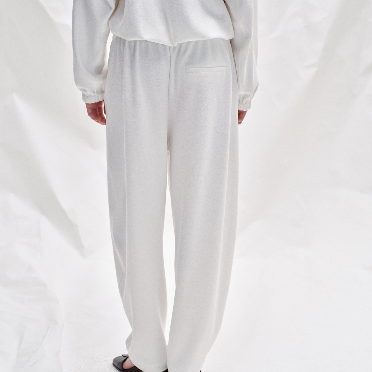 Wide Straight sweat Pants T0740