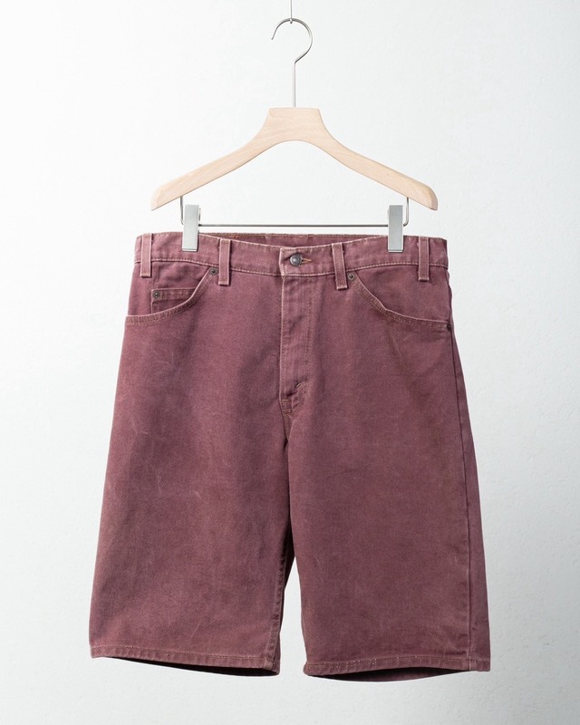 "Levi's 550" color denim baggy shorts / Made In USA / W33 L00