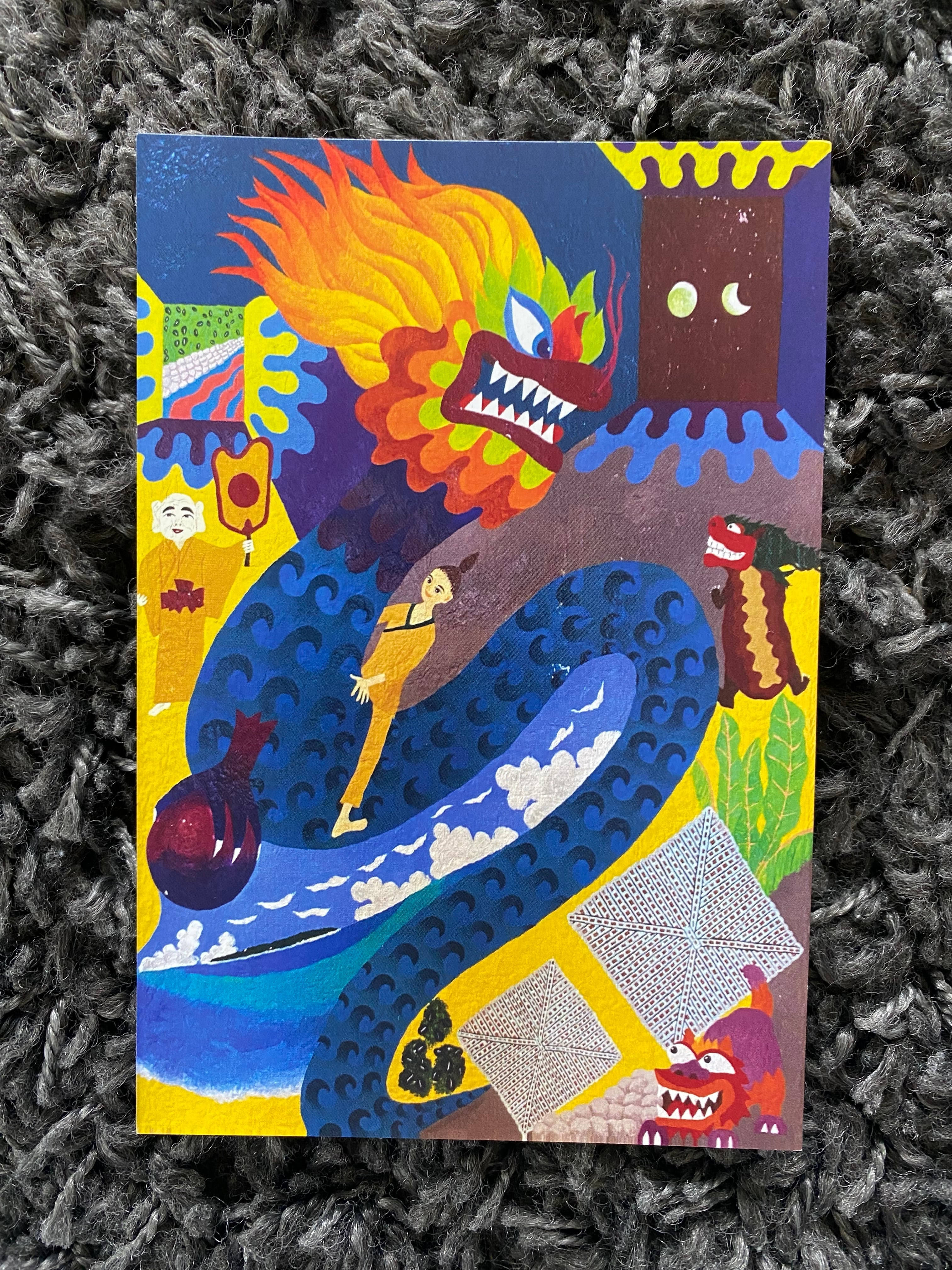 スピリチュアルアート Amazon.co.jp: 黒龍 鳳凰 太陽 開運絵画 スピリチュアルアート 原画