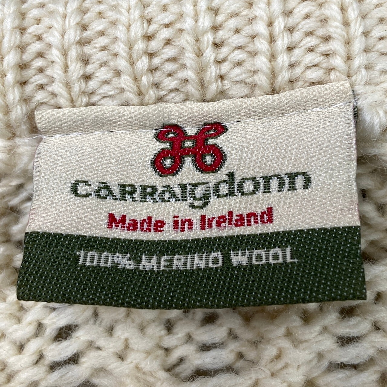 00年代 アイルランド製 CarraIg Donn フィッシャーマンニットセーター 