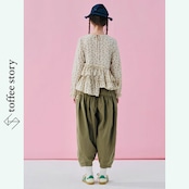 遊び心と自由を纏う♡たっぷりギャザーのゆったりクロップドパンツ 《i0591》
