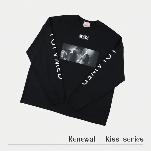 [Renewal] Long sleeve Kiss -Tshirts（cigar kiss）