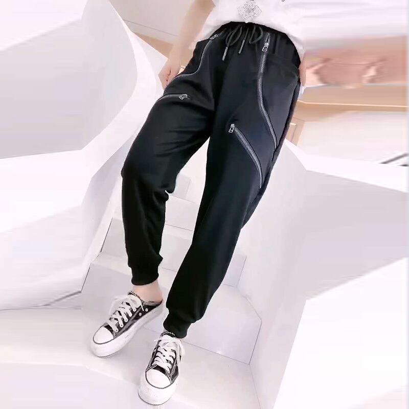 2020年ウィメンズオータムプラスサイズハーレムパンツジッパーパンツファットシスタークロッチ太い太い脚細いパンツトレンディ ミックスインファッション35598911285