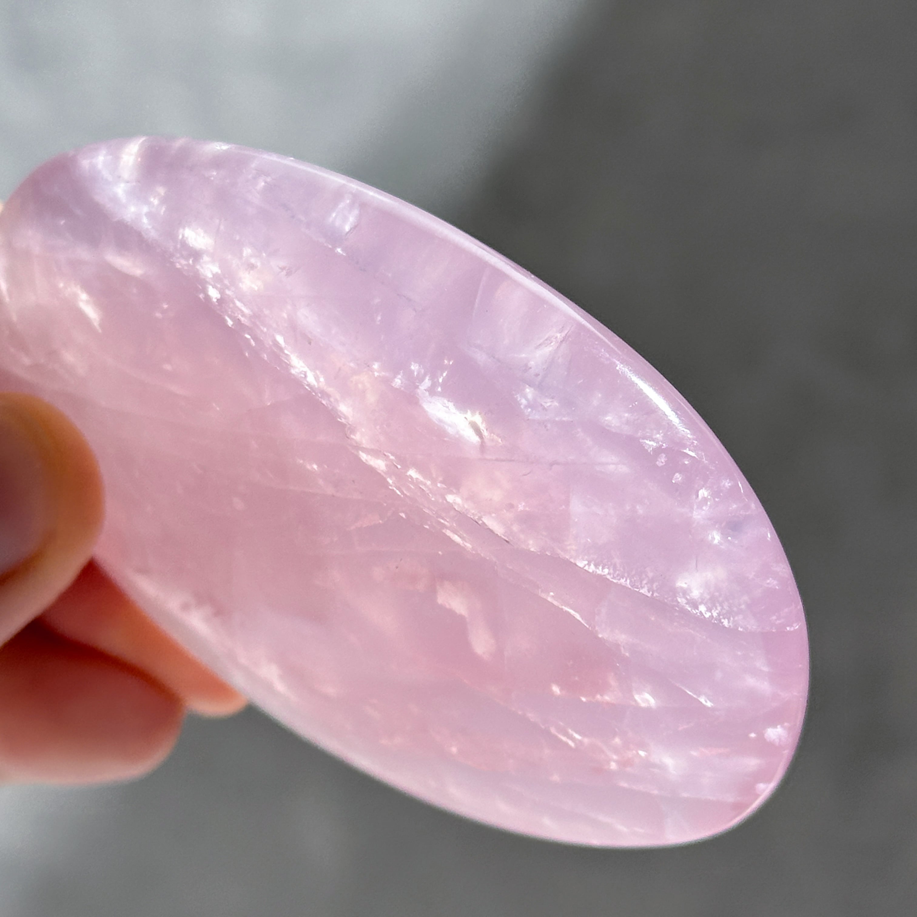 ローズクォーツパームNo.532ぷっくり♡♡ ローズクォーツ パームストーン12◇ Rose Quartz ◇ 天然石・鉱物