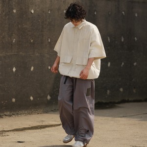 Utility pocket oversized shirt 0597