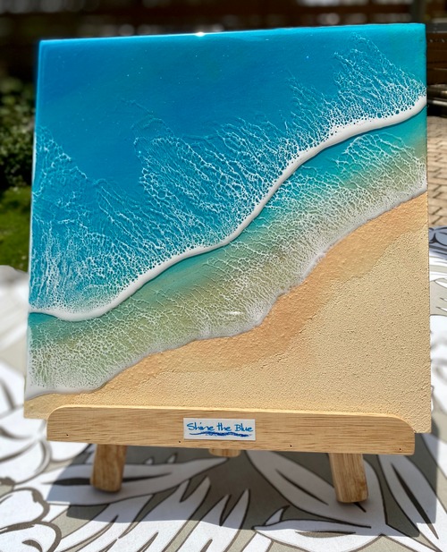 オーシャンレジンアートパネル