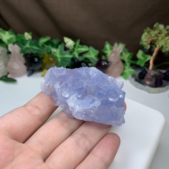 38.幻想的な色合い☆ヤオガンシャン産・パープルフローライト原石