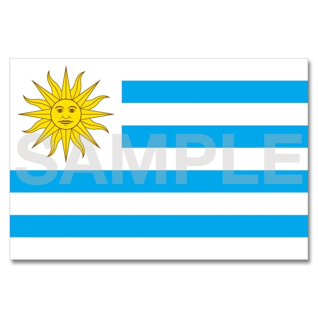 世界の国旗ポストカード ＜アメリカ＞ ウルグアイ東方共和国 Flags of the world POST CARD ＜America＞ Oriental Republic of Uruguay