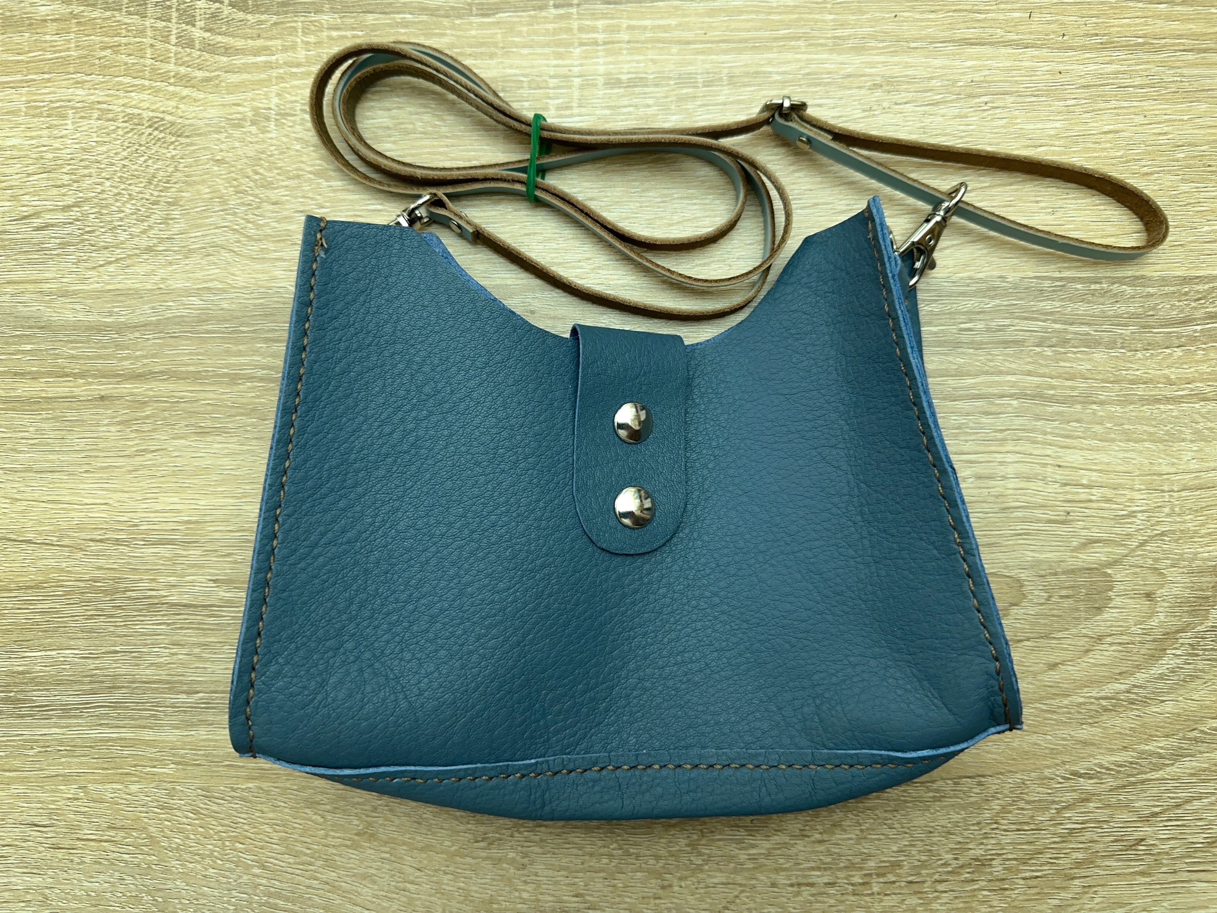 手作りポシェット ポーチ ウエストポーチ 本革 手作り ハンドメイド