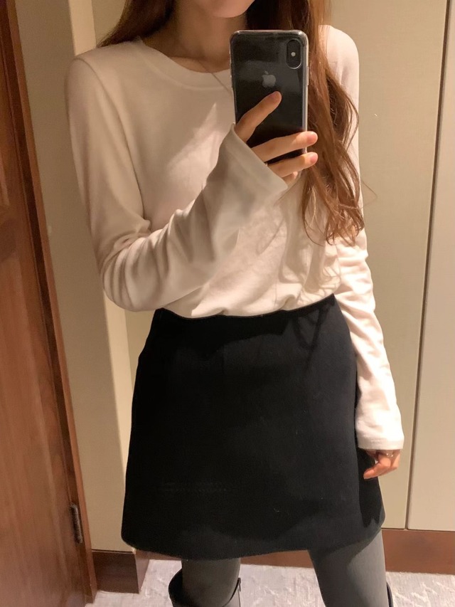 (予約) ounce / Wool mini skirt 3color