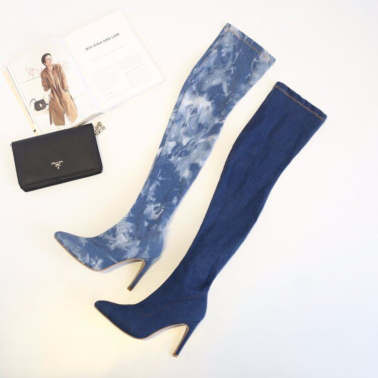 【新作】【送料無料】 2017年冬の新しい先のとがったつま先の長いチューブの女性のブーツヨーロッパとアメリカのスティレットスリーブの女性のブーツ女性の靴-アリババ シューズ ロング ウィンター 冬物 ヨーロピアン 10b794429575580