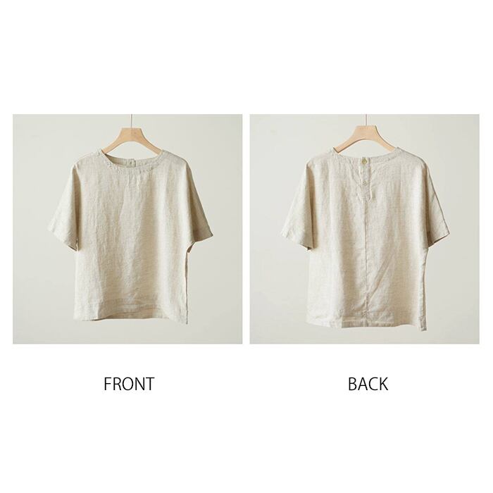 atdawn リネントップス リネン100％ Tシャツ トップス レディース リネン 麻 麻100％ 涼しい