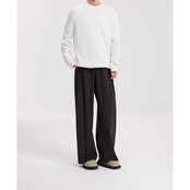 ラウンドネック 長袖ニットソー af0347