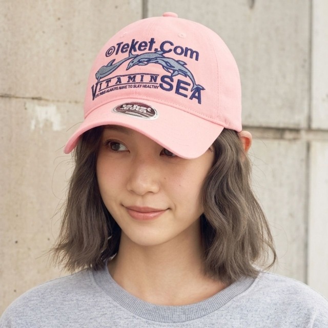 グラフィックロゴオーシャンモチーフクラシックキャップ 2col   R02154