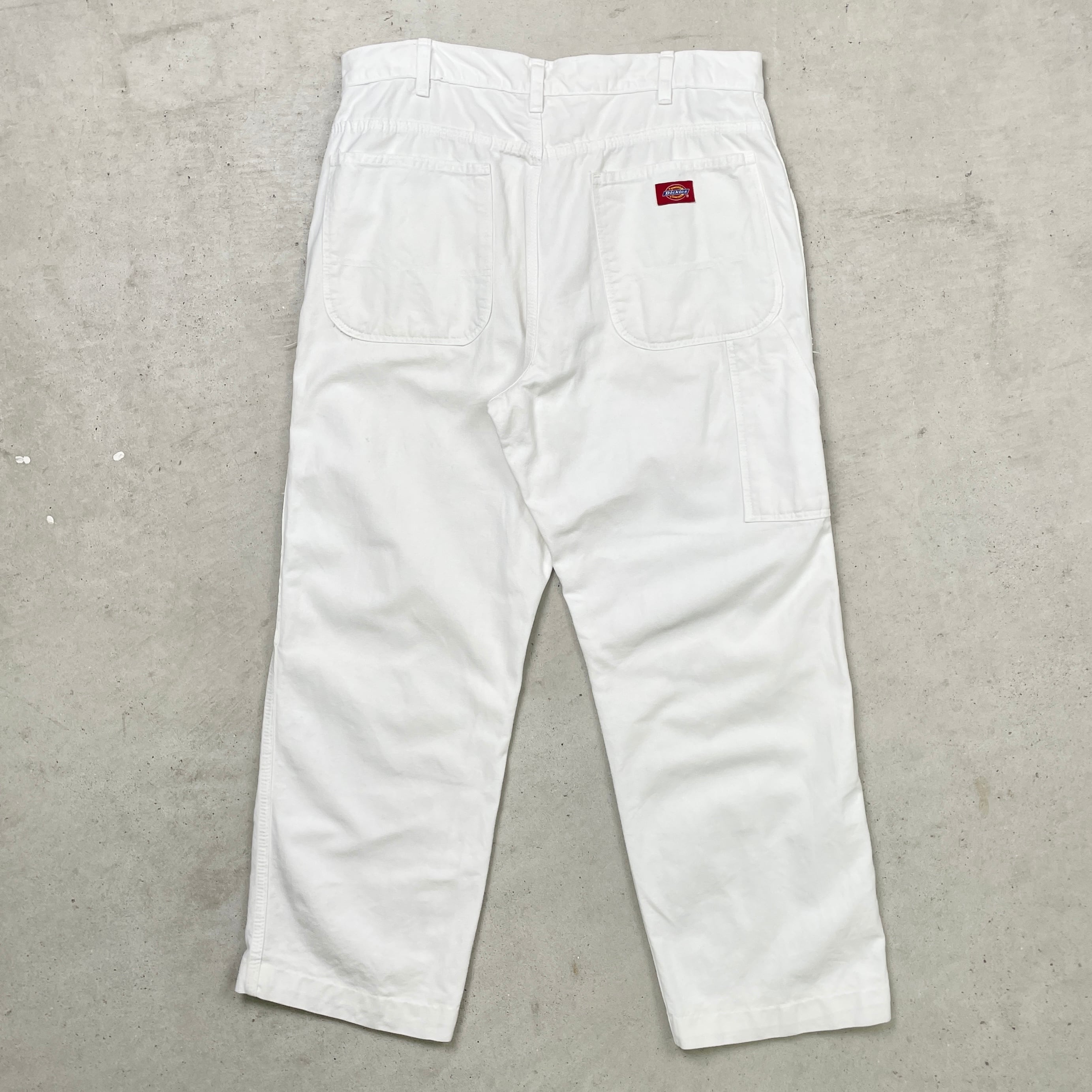 Dickies ディッキーズ ホワイト ペインターパンツ ツイル メンズW34 