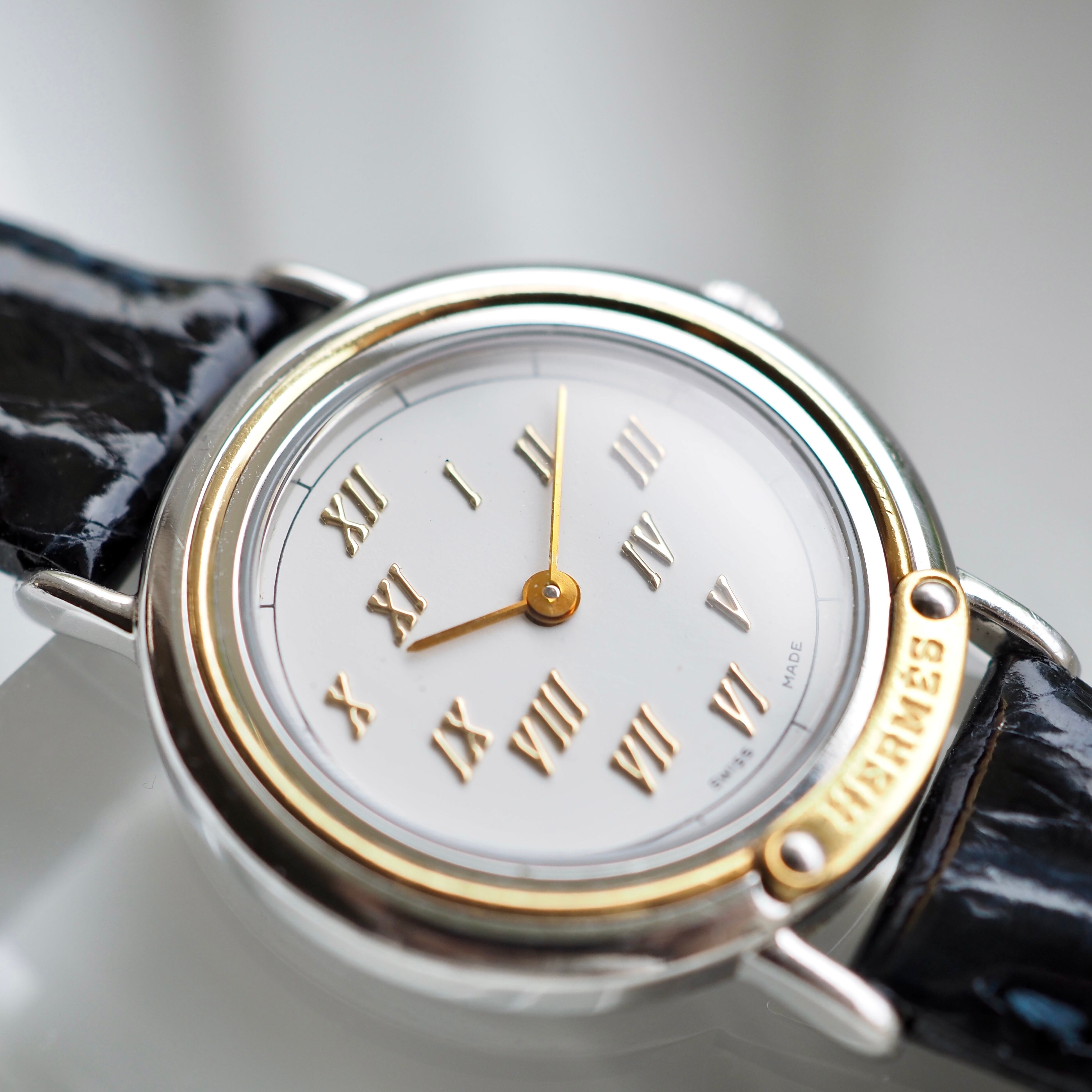 HERMES エルメス メテオール レディース クォーツ ヴィンテージ時計