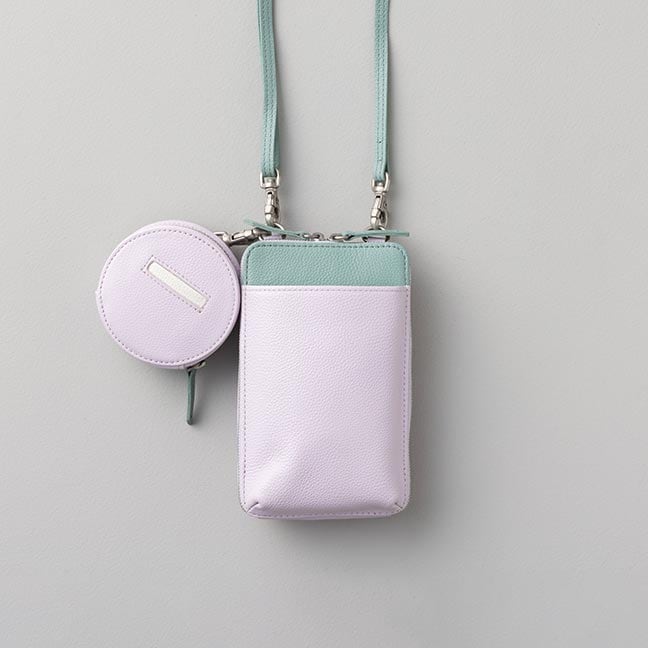 ポーチ付スマホショルダーバッグ | ライラック | JOGGO stock | 枯れ