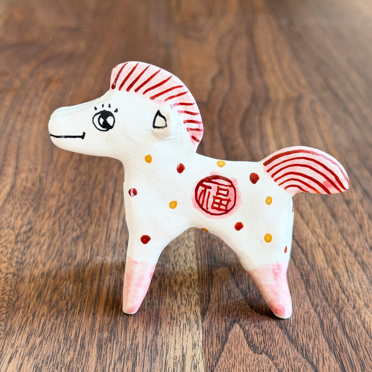 山口祥治 干支フィギュア 午(ウマ)「ウマジャロウ UJ-186」 工房:喜鶴製陶(有田焼)