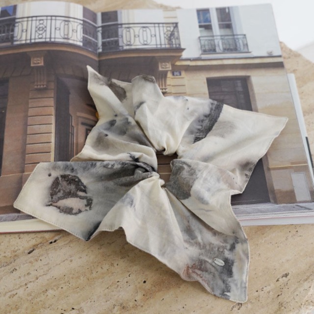 Cendre Marble Hair Scarf F0671
