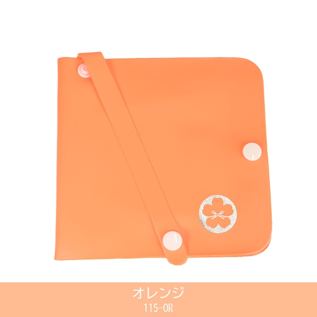 マスク収納ケース（個包装マスク付：30色）オレンジ-115-OR