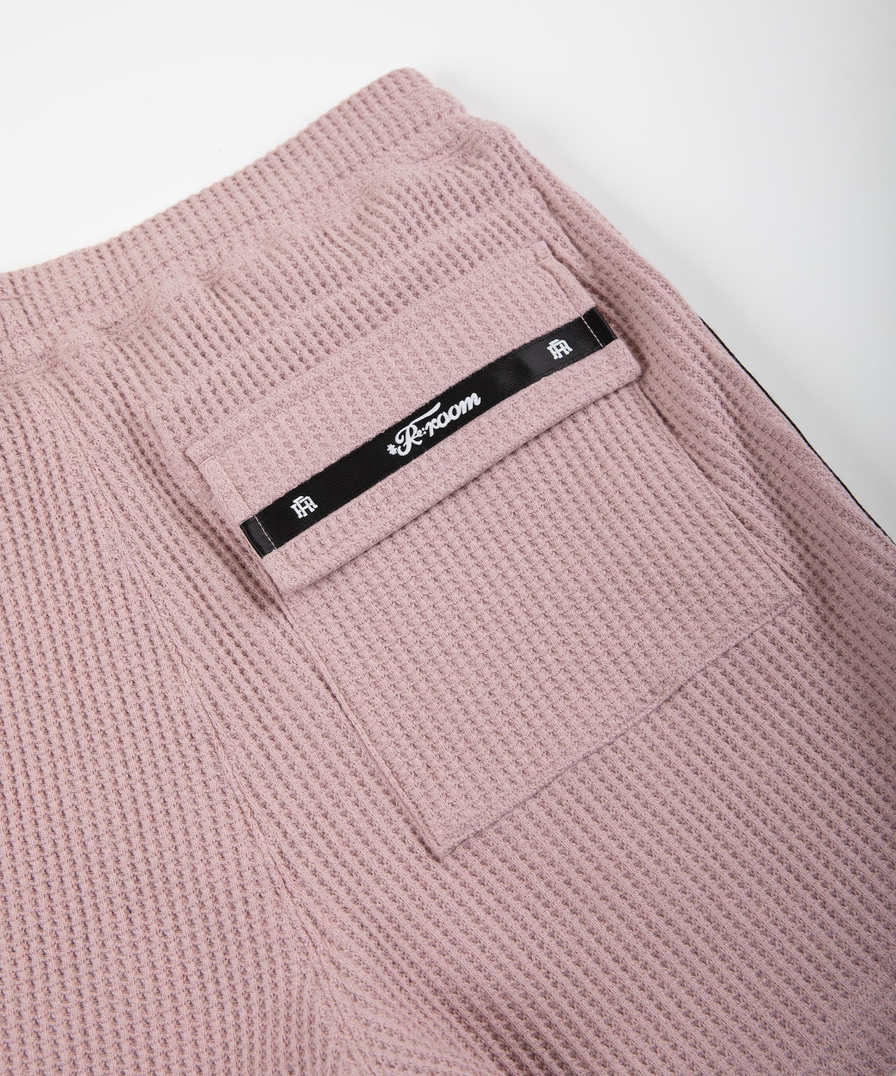 【#Re:room】SIDE LINE TAPE WAFFLE SHORTS［REP220］