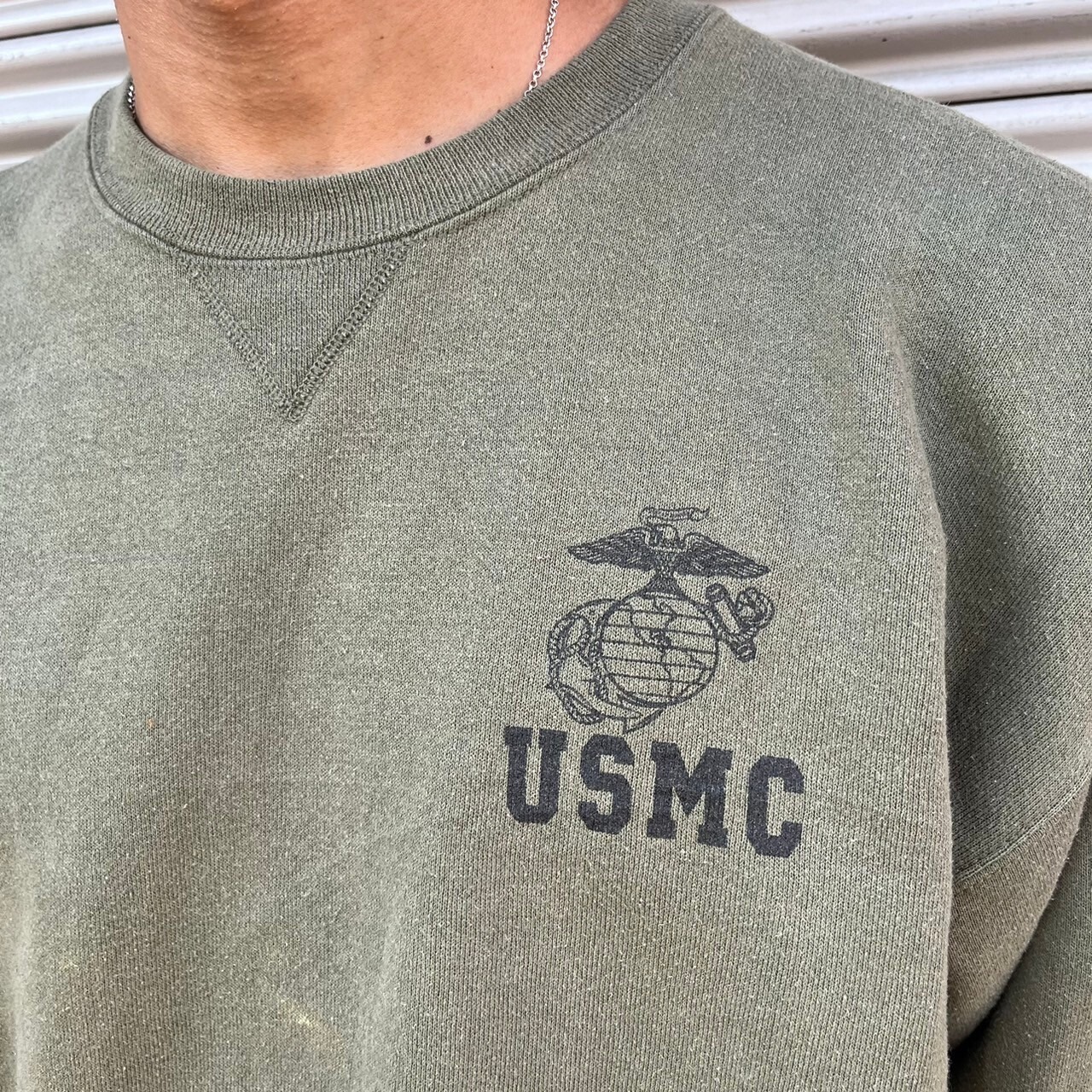 90s 米軍 USA製 USMC マリンコ 海兵隊 トレーナー ソフィー L 