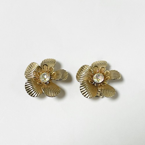 Vintage Flower Bijoux Earrings