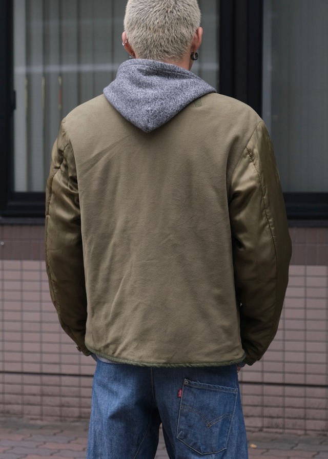HELMUT LANG 1998 fleece buttonless jacket