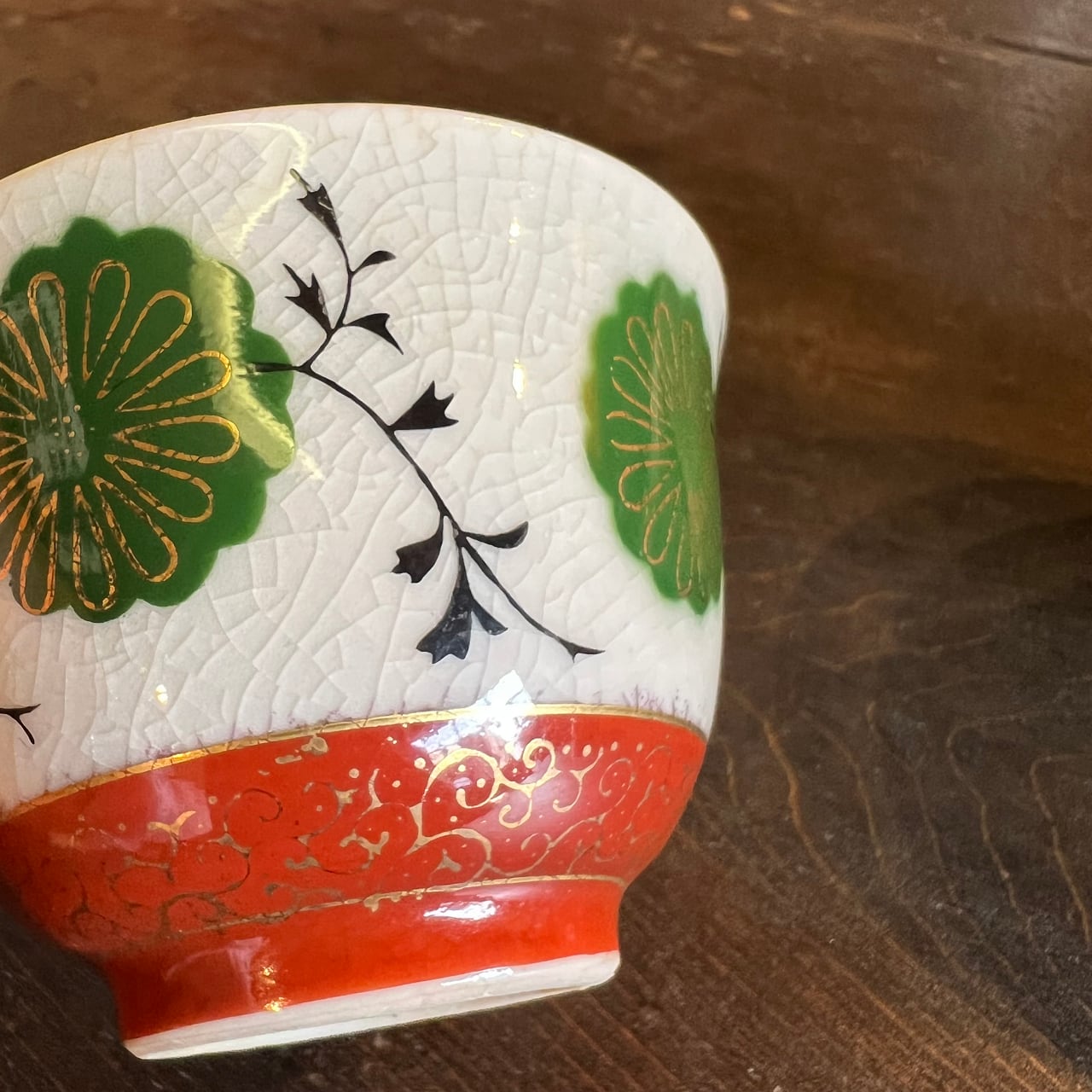 九谷焼 | 時代 人物画煎茶碗5客 木箱付 口径約5.5㎝ 東Y8-0528⑤ 花