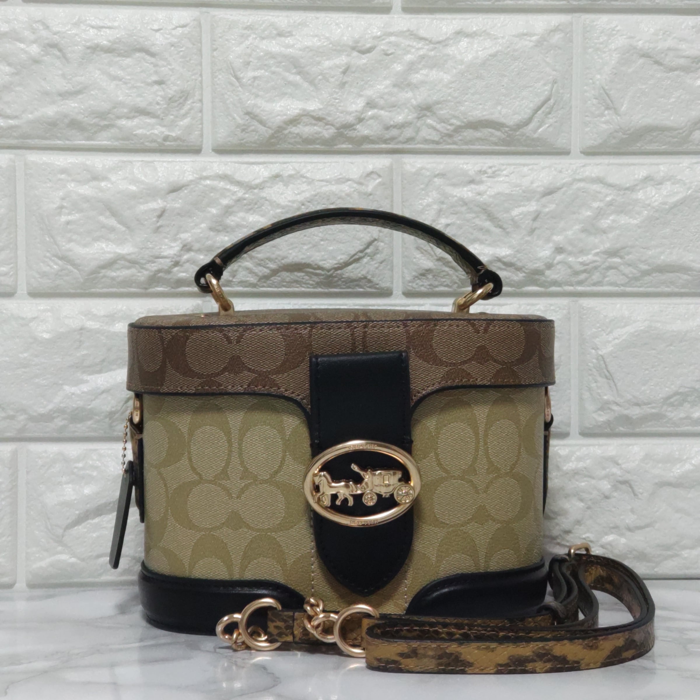 COACH コーチ ジョージージェムクロスボディブロックドシグネチャー  