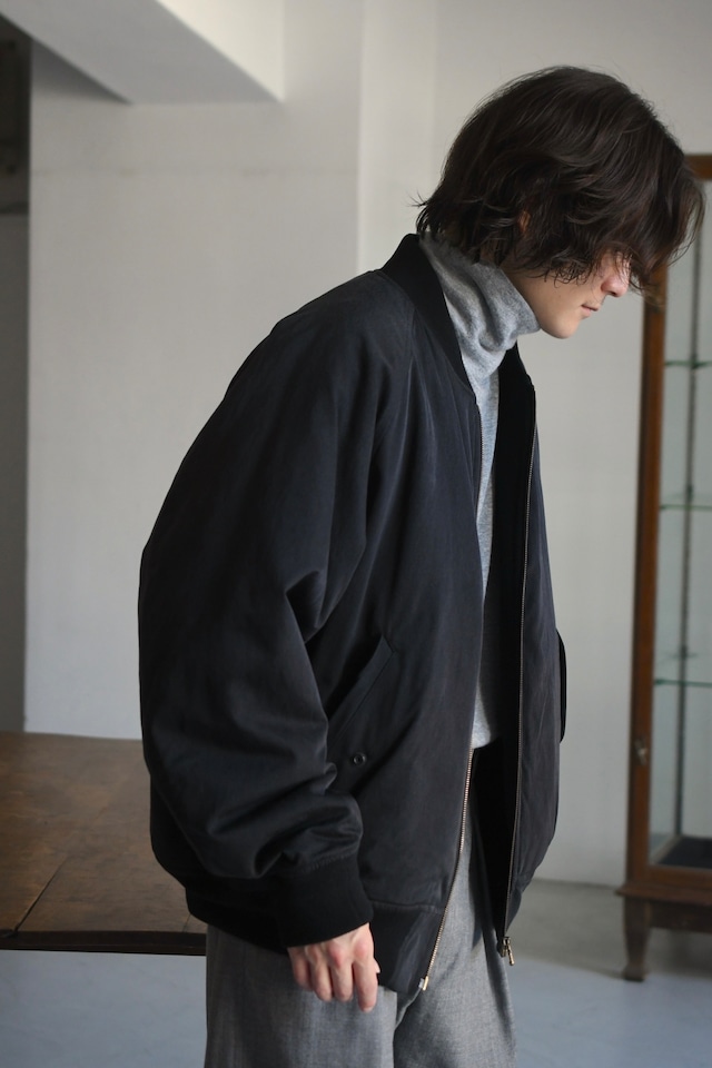 A.PRESSE / Silk Padding Jacket (Black)