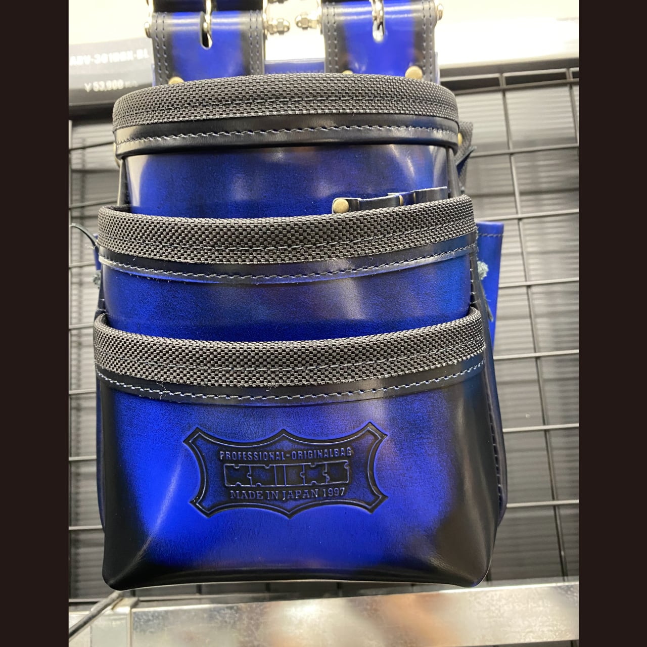 KNICKS ニックス ADV-100BOX-BL アドバンガラス革 小物ポーチ ブルー(青) バリスティック補強仕上 ◆ - 2