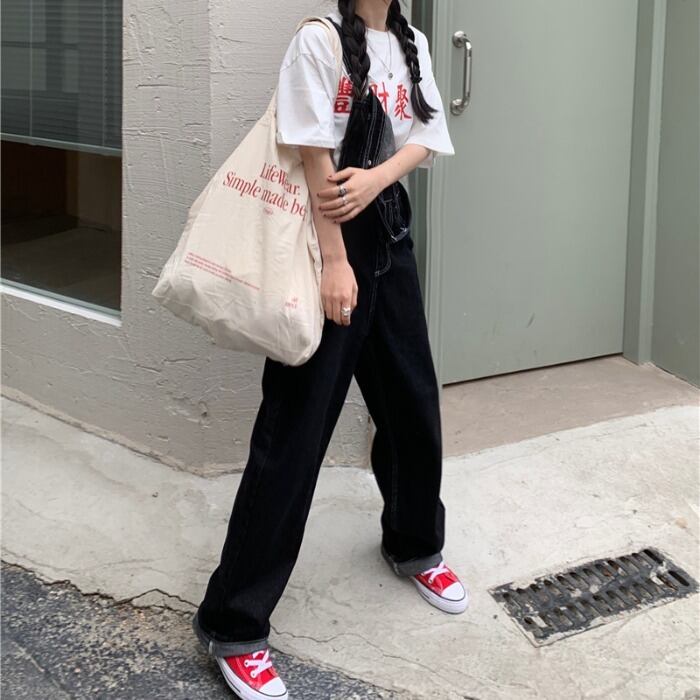 ジーンズ ハイウェスト薄手パンツ オーバーオール サマールーズ 夏物 モンロー74088584469