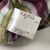 Crocodile クロコダイル チェック 半袖 ウエスタンシャツ L/マルチ メンズ