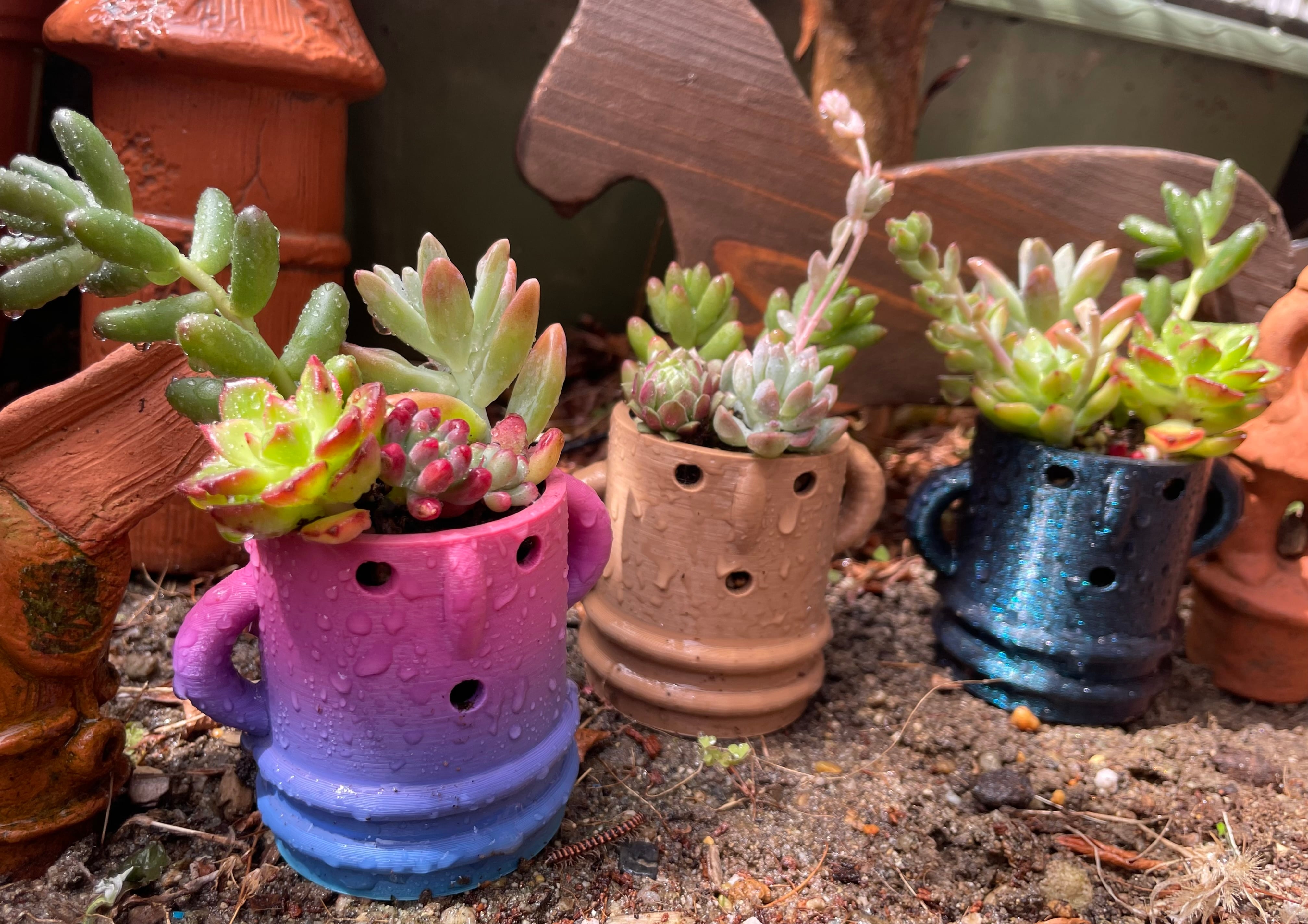 合掌ハニワ4〜5体以上セット はにわ鉢(寄せ植えに！)全6カラー | 古墳フェスはにコット