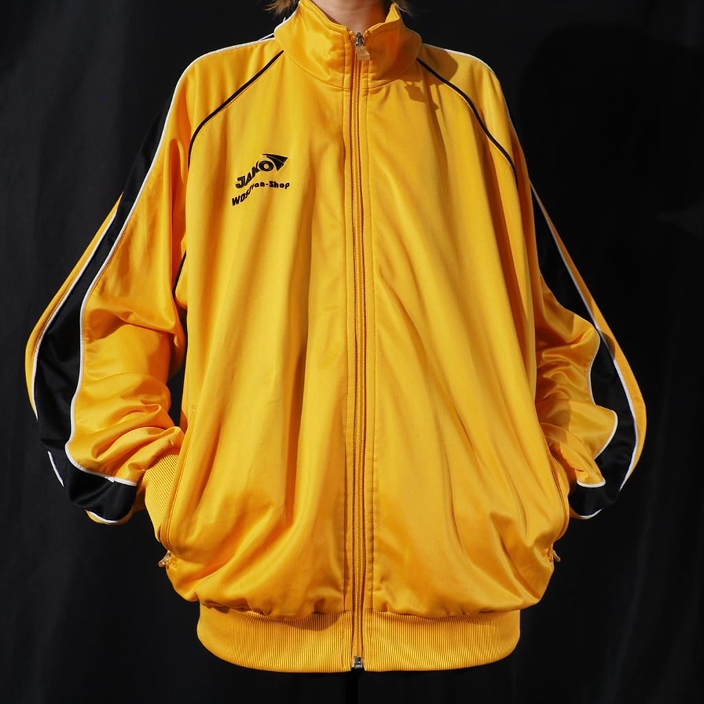 JAKO golden yellow color full zip track jacket (european buying)