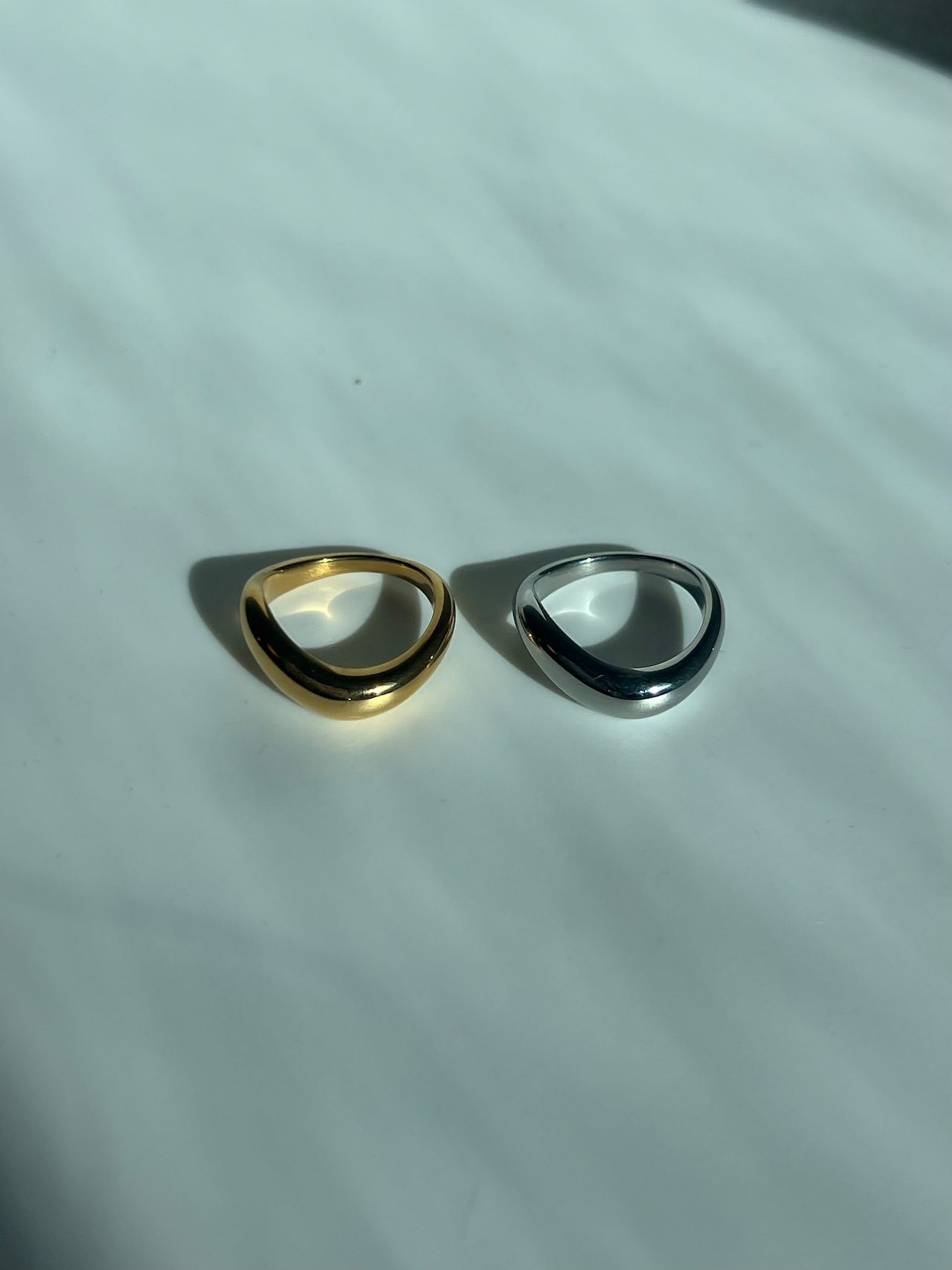 Bold wave ring