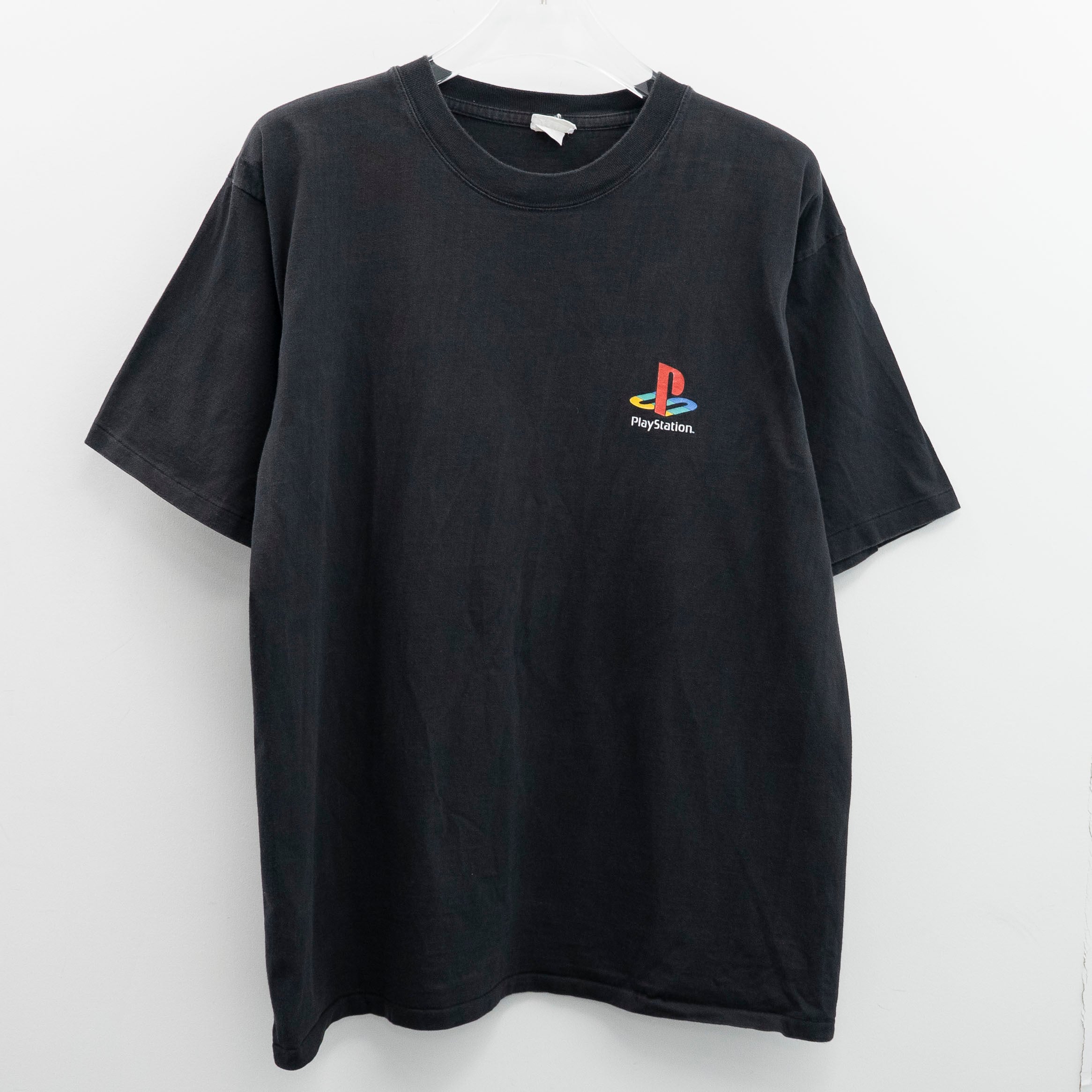 Play Station " Logo " Fade Tag Fits XL 【E7-19】