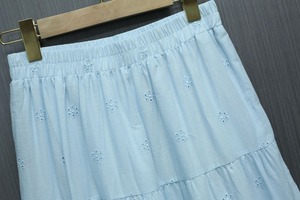 アイレット刺繍 ティアードロングスカート6col H 260119