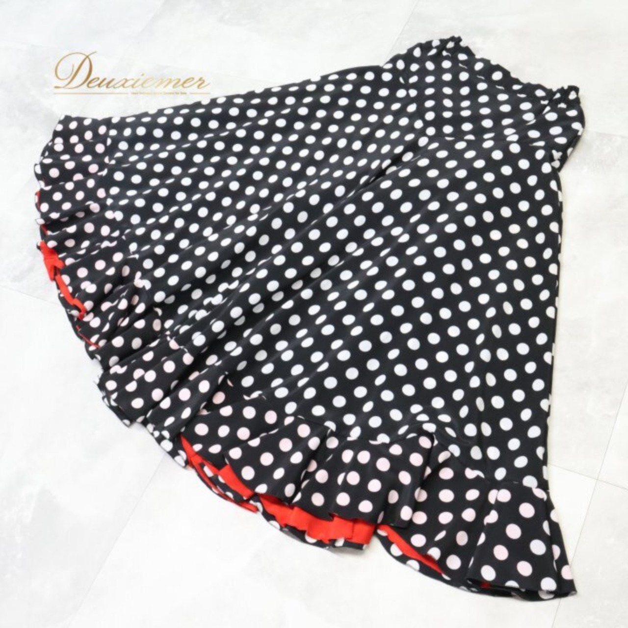 フラメンコ 衣装 ファルダ スカート ブラック系 ホワイト系 レッド系 プリマブティック prima boutique 黒 白 赤 水玉 ドット パーティ 発表会 ダンス レッスン 練習着 フラメンコ用スカート ドット柄 ファッション かわいい ダンス衣装 ステージ衣装 発表会衣装 レッスン着