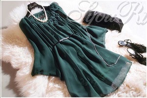 送料無料 未使用 イベント 花モチーフ ゆったり フレア－ ワンピース F フリ－ [OPN7080]