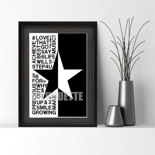 SILHOUETTE Art poster#STAR(A3)