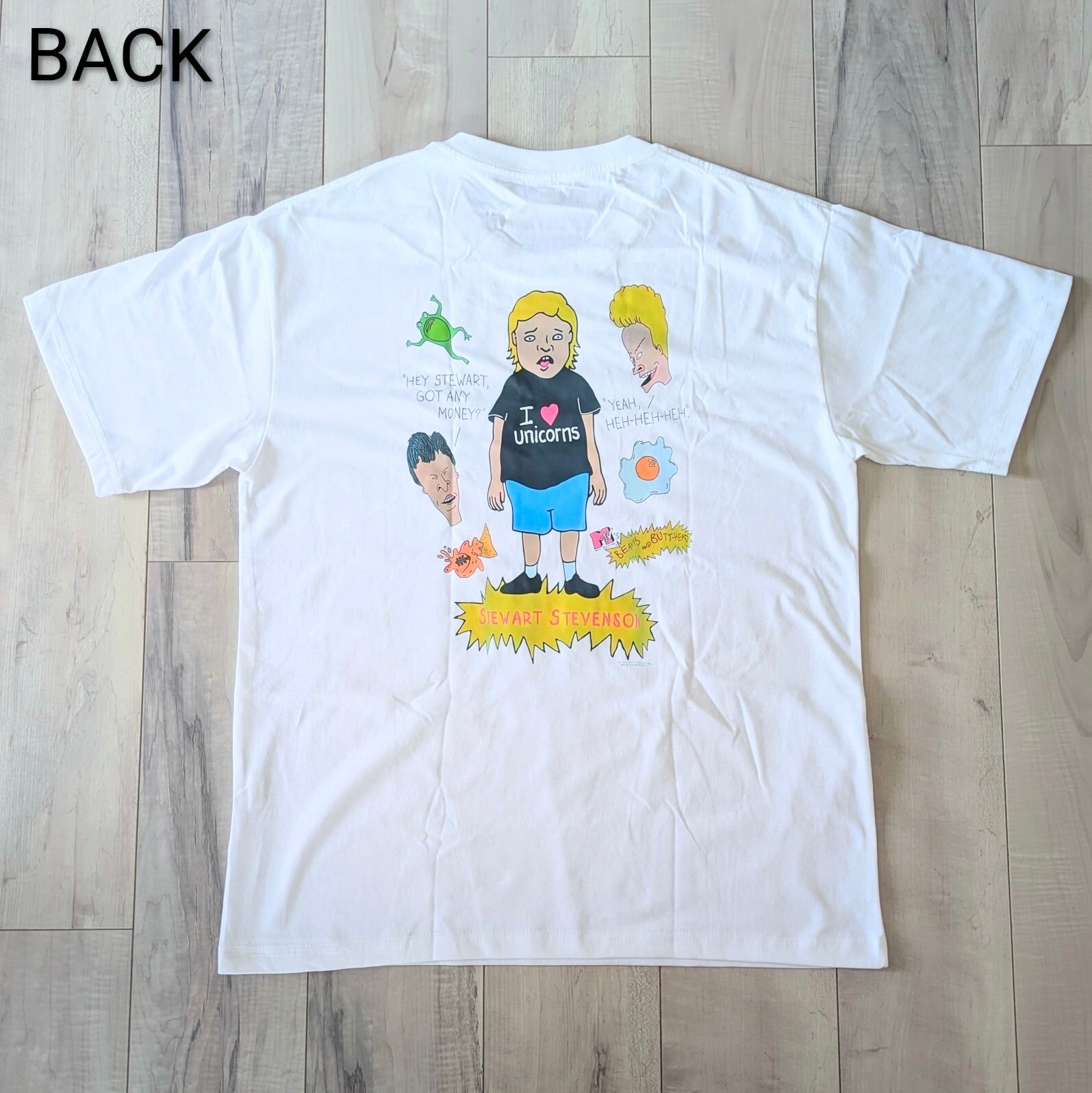【 Beavis and Butt-Head（ビーバスアンドバットヘッド）】『Stewart Stevenson / スチュワート・スティーヴンソン 』 Tシャツ / MTV 〚アメリカン雑貨 アメトイ〛