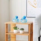 タコのウォールアート 文鎮 ペーパーウェイト ブルー ホームデコレーション 美しいアート置物 オフィス文鎮 海の動物 クリスタルの置物