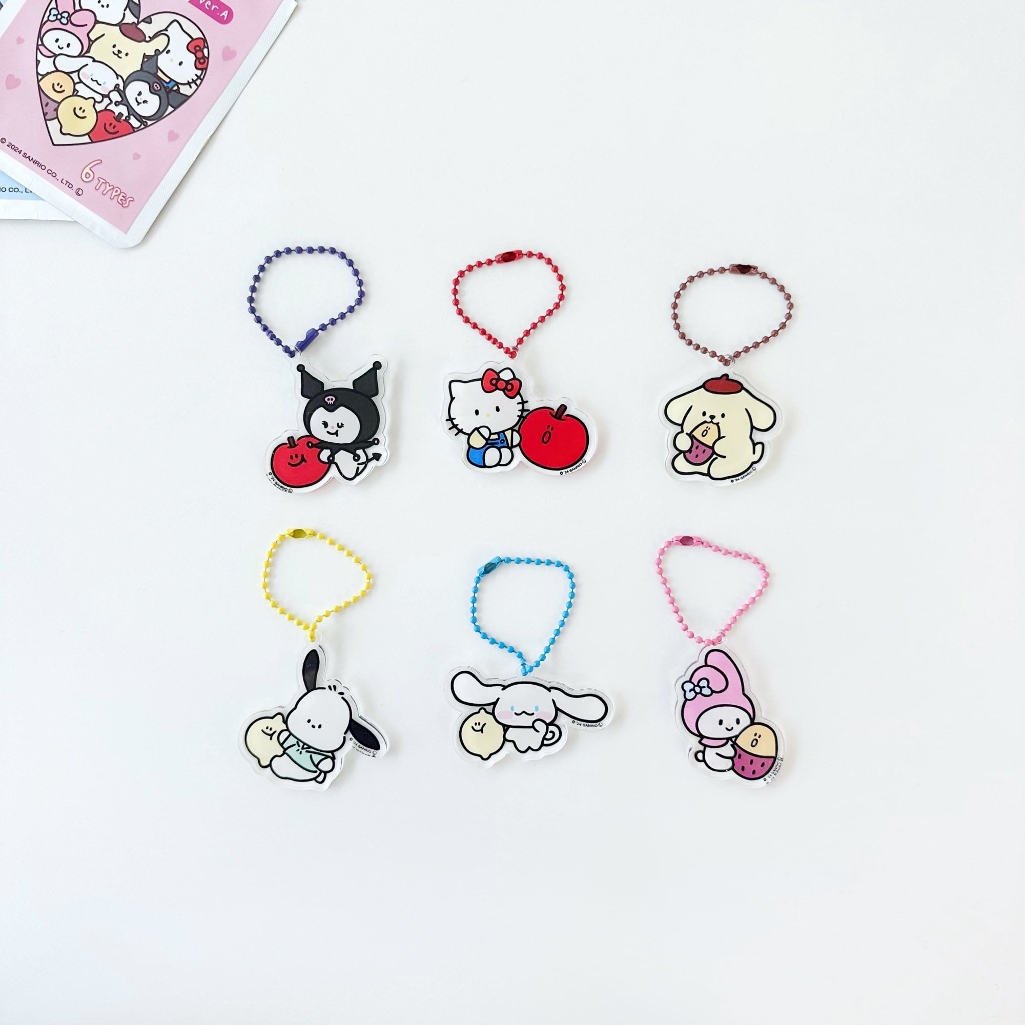 second morning × sanrio characters] ランダム アクリル キーリング