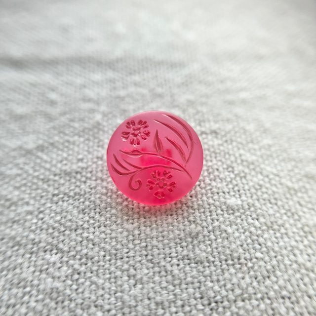 レッド 2輪フラワー 13mm
