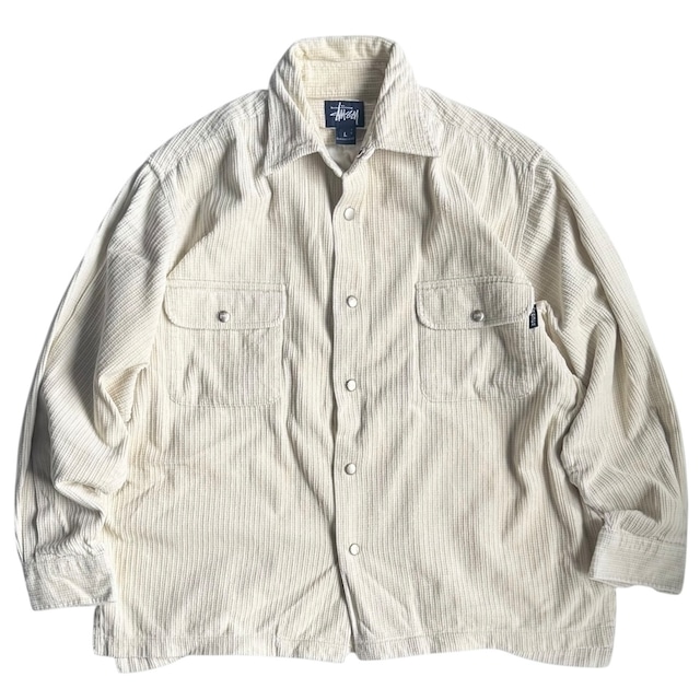 stussy corduroy shirt jacket