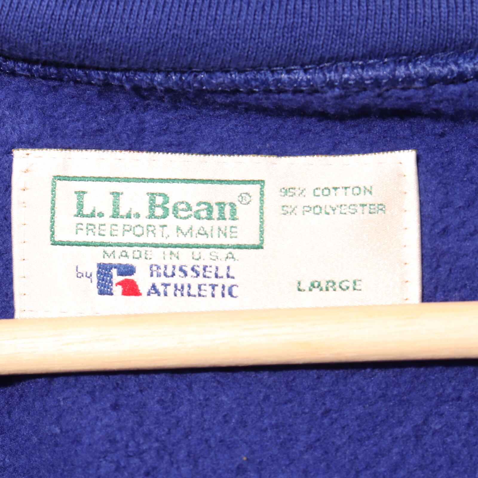 美品 L ジップアップ L.L.Bean × Russell USA 80s 90s 美品 L ジップアップ L.L.Bean × Russell USA 80s 90s